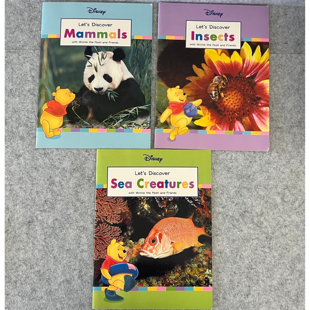 Disney Kids Learning Workbooks - Let's Discover with Winnie the Pooh 3‎ books